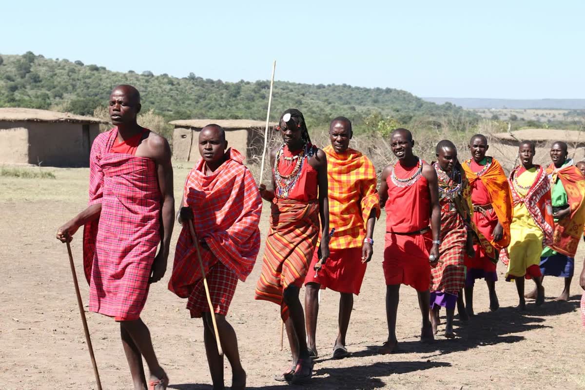 Maasai people portrait, cultural photography